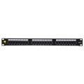 Patch panel 19'' Netrack 24-porty kat. 6 UTP,  z półką - 2345109