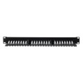 Patch panel 19'' Netrack 24-porty kat. 6 UTP,  z półką - 2345111