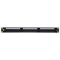 Patch panel 19'' Netrack 24-porty kat. 6 UTP,  z półką - 2345108