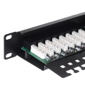 Patch panel 19'' Netrack 24-porty kat. 6 UTP,  z półką - 2345112
