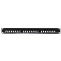 Patch panel 19'' Netrack 24-porty kat. 6 UTP,  z półką - 2345105