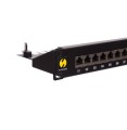 Patch panel 19" Netrack 24-porty kat. 6A FTP wyposażony - 2345115