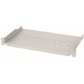 Półka 1U 255mm Rack 19, 2 pkt mocowania, perforowana, szara - 2345122
