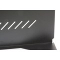 Półka 1U 150mm rack 19, 2 pkt mocowania, perforowana czarna - 2345125