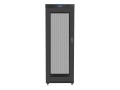 SZAFA INSTALACYJNA RACK STOJĄCA 19" 27U 800X1200 CZARNA DRZWI PERFOROWANE LCD LANBERG (FLAT PACK) - 2345157