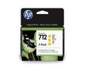 HP Zestaw 3 żółtych wkładów atramentowych 712 DesignJet 29 ml - 2230100
