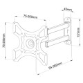 Uchwyt ścienny do TV 19-37" LED/LCD 25kg obrotowy uchylny - 2346373