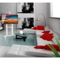 Stojak mobilny TV 70-120" do 140kg regulowany 2 półki - 2346559