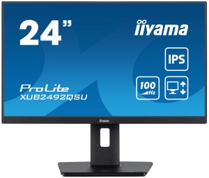 Monitor iiyama 23,8" ProLite XUB2492QSU-B1 IPS QHD 100Hz HDMI DP HUB głośniki