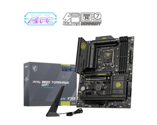 Płyta MSI MAG B860 TOMAHAWK WIFI /B860/DDR5/SATA3/M.2/TB4/WiFi/BT/PCIe5.0/s.1851/ATX - 2344140