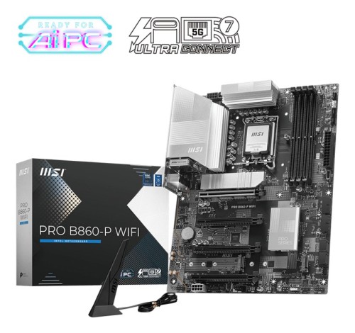 Płyta MSI PRO B860-P WIFI /B860/DDR5/SATA3/M.2/TB4/WiFi/BT/PCIe5.0/s.1851/ATX - 2344035
