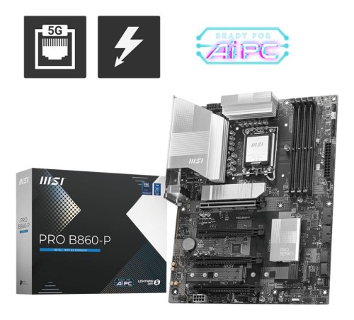 Płyta MSI PRO B860-P /B860/DDR5/SATA3/M.2/TB4/PCIe5.0/s.1851/ATX - 2344077