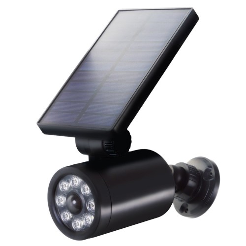 Atrapa kamery Maclean SOL1801S, solarna, migająca dioda, czujnik ruchu, oświetlenie LED, naklejka gratis - 2338379