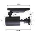 Atrapa kamery Maclean SOL1801S, solarna, migająca dioda, czujnik ruchu, oświetlenie LED, naklejka gratis - 2338377