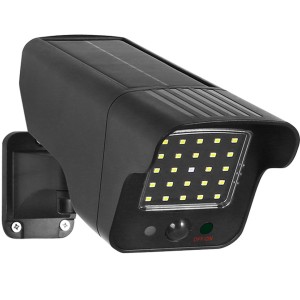 Atrapa kamery Maclean SOL1803S, solarna, migająca dioda, czujnik ruchu, oświetlenie LED, naklejka gratis