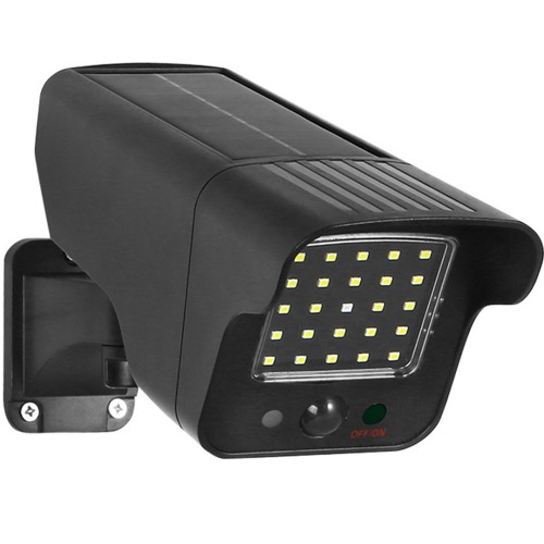 Atrapa kamery Maclean SOL1803S, solarna, migająca dioda, czujnik ruchu, oświetlenie LED, naklejka gratis - 2338365