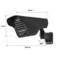 Atrapa kamery Maclean SOL1803S, solarna, migająca dioda, czujnik ruchu, oświetlenie LED, naklejka gratis - 2338368