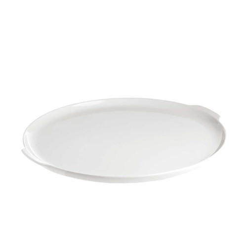 Talerz do ciasta z uchwytami Arezzo - Biały, 32.5 cm - 1883382