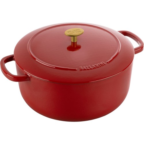 Garnek żeliwny okrągły Ballarini Bellamonte - 7 ltr, Czerwony - 1881781