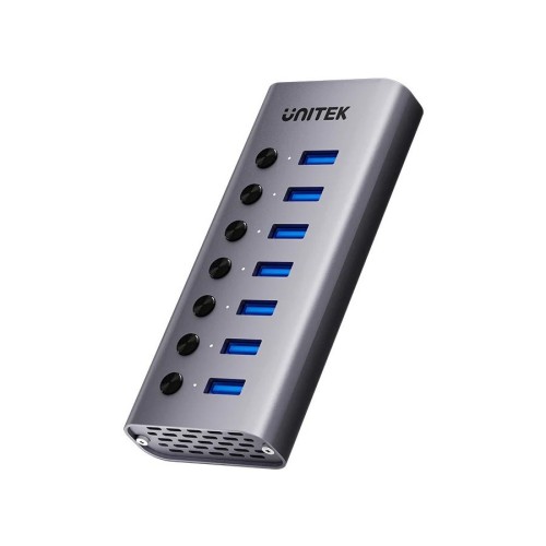 UNITEK HUB USB-A 3.0 7W1, 5GBPS Z PRZEŁĄCZNIKIEM - 2343378