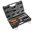 Klucz dynamometryczny dwukierunkowy Neo Tools 1/4", 5-25NM, zestaw 21 szt. - 1737668