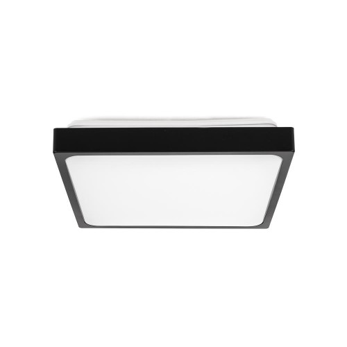 Plafon V-TAC 30W LED Kwadrat IP44 42x42cm Czarny VT-8630B-SQ 6500K 3000lm - 2094248