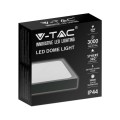 Plafon V-TAC 30W LED Kwadrat IP44 42x42cm Czarny VT-8630B-SQ 6500K 3000lm - 2094251