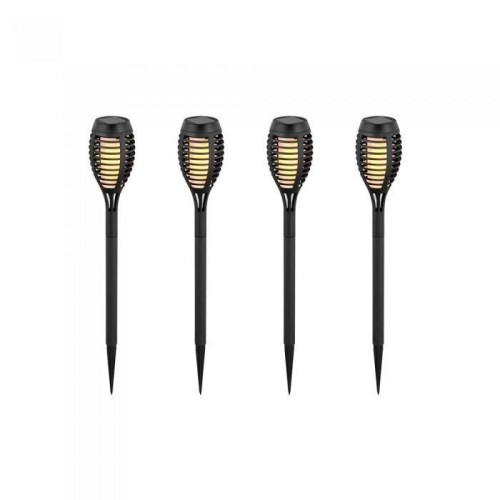 Lampa Solarna Zestaw 4szt V-TAC Wbijana 1W LED 50cm 6 godzin (Opak. 4szt) VT-724 2200K - 2094078
