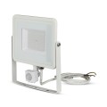 Projektor LED V-TAC 50W SAMSUNG CHIP Czujnik Ruchu Funkcja Cut-OFF Biały VT-50-S-W 3000K 4000lm 5 Lat Gwarancji - 2094367