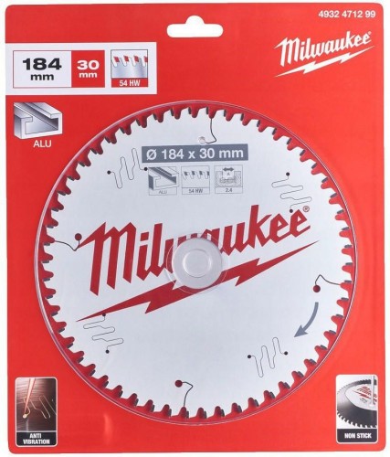 MILWAUKEE PIŁA TARCZOWA 184x30x2,4x54z ALUMINIUM CSB P W - 2153110