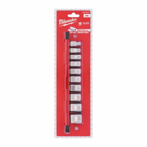 MILWAUKEE ZESTAW NASADEK 10 szt. 3/8" IMPERIALNE - 2155847