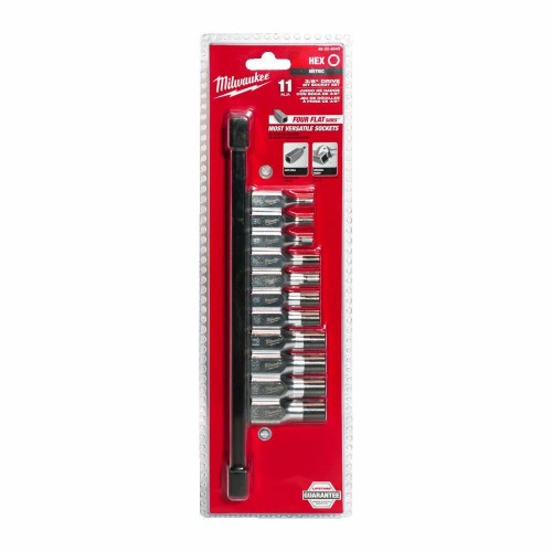 MILWAUKEE ZESTAW NASADEK TRZPIENIOWYCH 11 szt. 3/8 HEX - 2155834