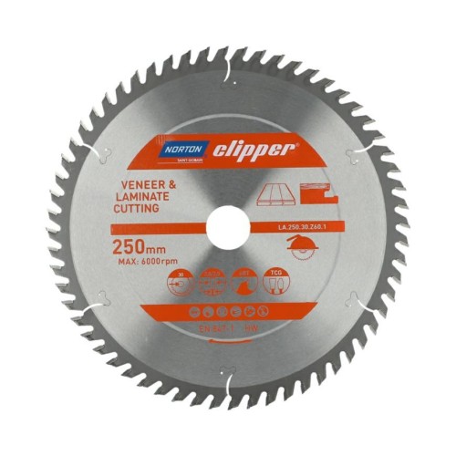 NORTON PIŁA TARCZOWA 250mm x 30mm x 60z LAMINATY I FORNIR (2,8/2,0) - 2235896