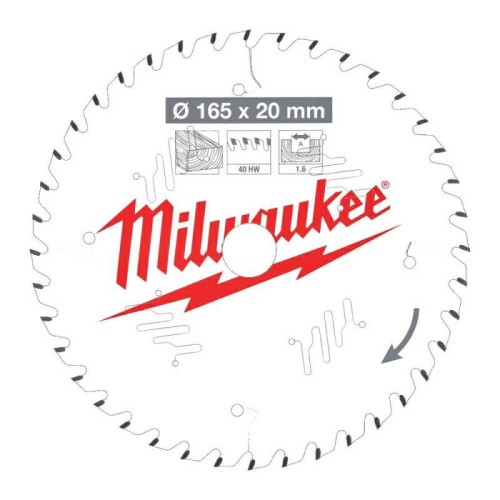 MILWAUKEE PIŁA TARCZOWA 160x20x2,2x48z DREWNO - CZYSTE CIĘCIE CSB P W - 2235877