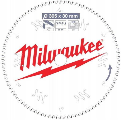 MILWAUKEE PIŁA TARCZOWA 305x30x3,0x96z ALU - 2153109