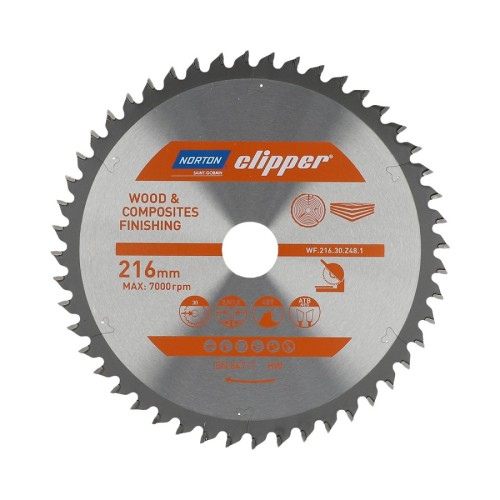 NORTON PIŁA TARCZOWA 216mm x 30mm x 48z DREWNO I KOMPOZYTY ATB Neg (2,8 / 1,8) - 2281204
