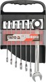 YATO KLUCZ PŁASKO-OCZKOWY Z GRZECHOTKĄ KOMPLET 7elem.10-19mm  0208 - 2154394