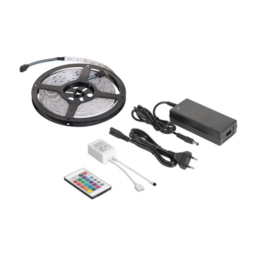 Zestaw oświetleniowy LED (sznur LED RGB, kontroler kolorów, zasilacz) - 2252446