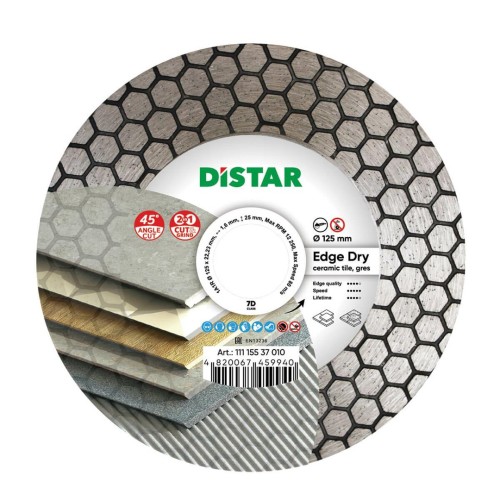 DISTAR TARCZA DIAMENTOWA EDGE DRY 125 x 1,6 x 25 x 22,23mm - 2251584