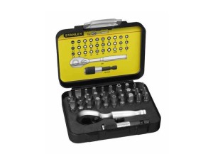 zestaw 32 szt końcówki 1/4" z grzechotką