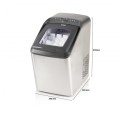 Domo DO9247IB urządzenie do robienia kostek lodu Kostkarka do lodu wbudowana/wolnostojąca 15 kg/24h Czarny, Stal nierdzewna - 2336979