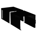 Okap AKPO WK-4 NERO LINE 2.0 60 CZARNY T300 Liniowy LED/Siłownik - 2348353