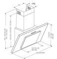 Okap kominowy AKPO WK-4 NERO ECO 60 CZARNY - 1477270