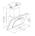 Okap kominowy AKPO WK-4 NERO LINE ECO 60 BIAŁY (162 m3/h; 600mm; kolor biały) - 1138102