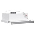 Okap podszafkowy teleskopowy AKPO WK-7 LIGHT ECO 50 INOX (265,5 m3/h; 500mm; kolor inox) - 2107712