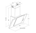 Okap kominowy AKPO WK-4 GRAND 50 CZARNY ECO (410,8 m3/h; 500mm; kolor czarny) - 946951