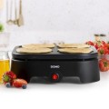 Domo DO8718P urządzenie do smażenia naleśników 4 naleś. 600 W Czarny - 2337278