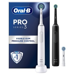 Oral-B Pro 3 Dorosły Obrotowa szczoteczka do zębów Czarny, Biały