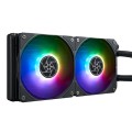 Silverstone VIDA 240 SLIM Obudowa komputera Zestaw do chłodzenia płynami 12 cm Czarny - 2349554