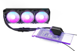 Alphacool Eiswolf 2 AIO Karta graficzna Chłodnica cieczy all-in-one 12 cm Czarny, Przezroczysty 1 szt.